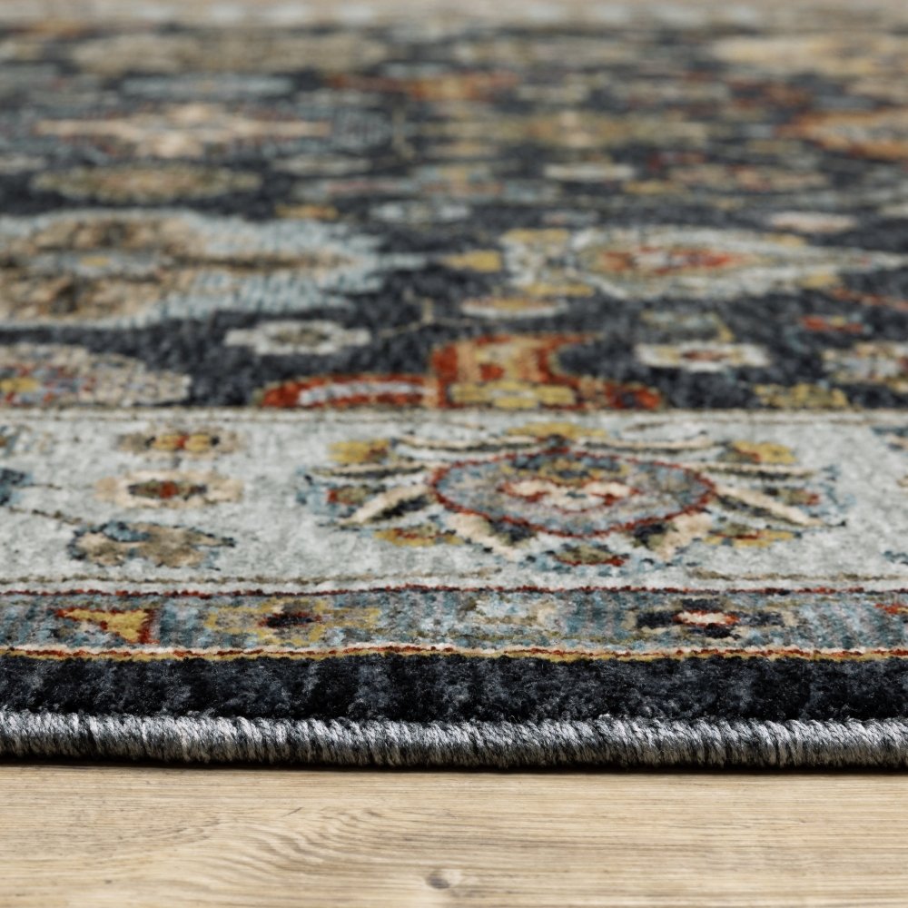 Oriental Weavers Aberdeen 561B1 Blue Persian Panel Polyester Indoor Area Rectangle Rug (SAK64593)