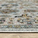 ORIENTAL WEAVERS Aberdeen 561W1 Blue Vintage Medallions Polyester Indoor Area Rectangle Rug (SAK98732)