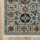 ORIENTAL WEAVERS Aberdeen 561W1 Blue Vintage Medallions Polyester Indoor Area Rectangle Rug (SAK98732)