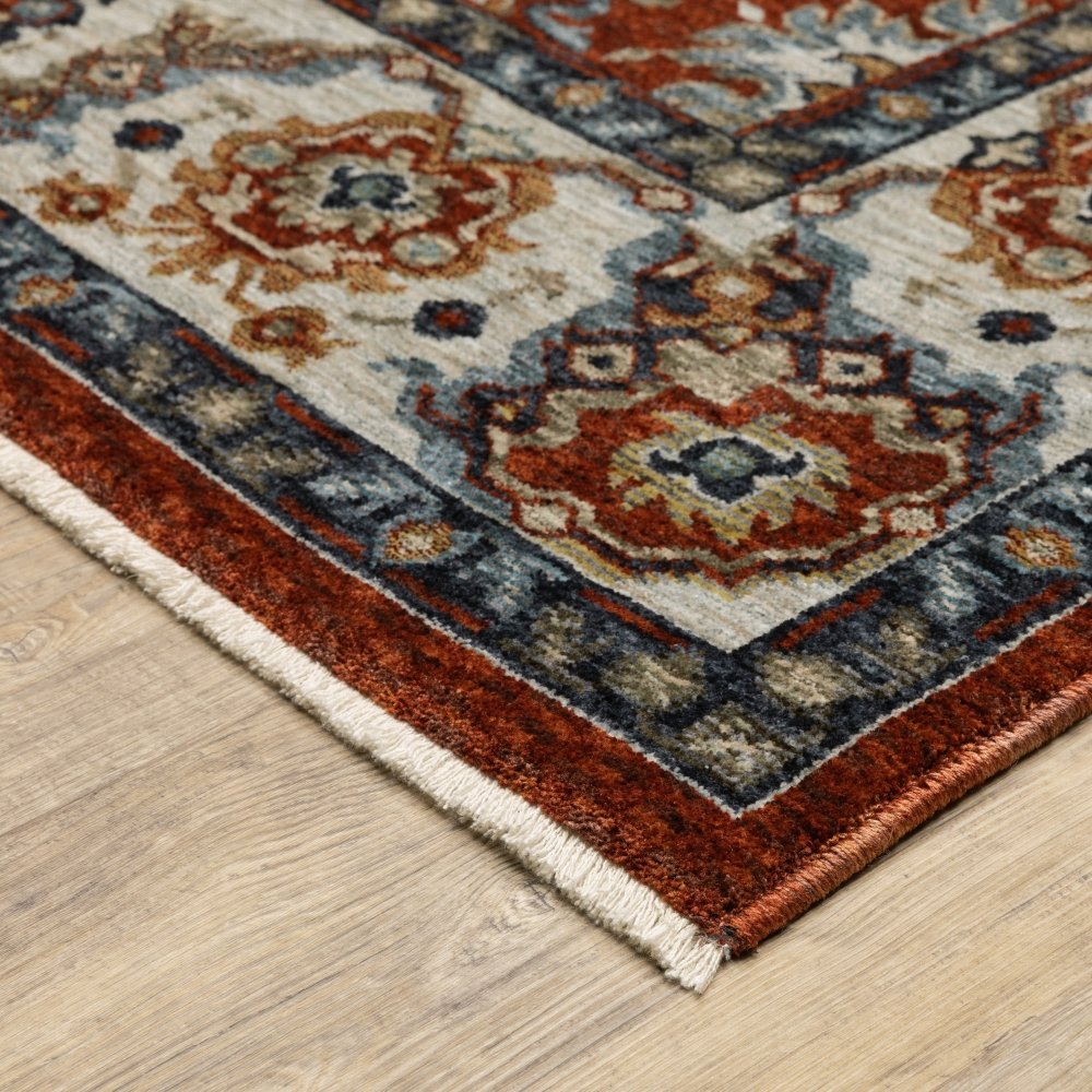 Oriental Weavers Aberdeen 562R1 Red Oriental Allover Polyester Indoor Area Rectangle Rug (SAK17394)
