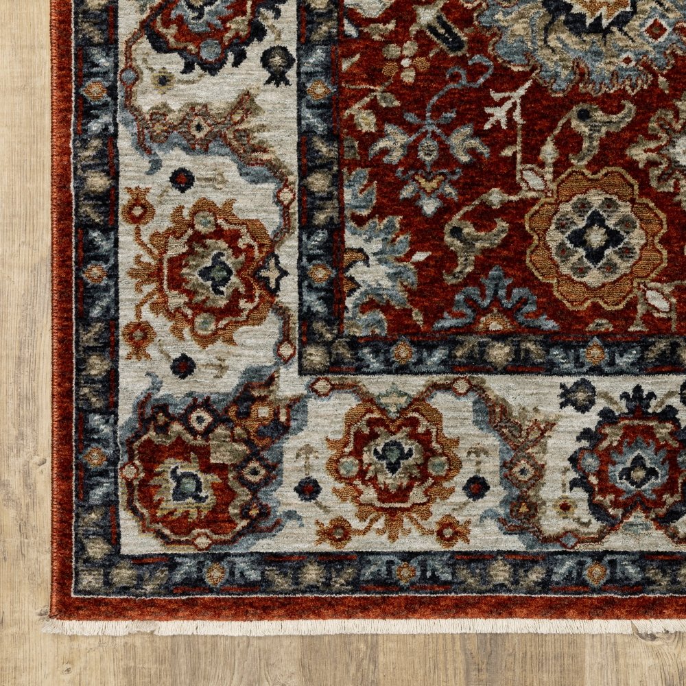 Oriental Weavers Aberdeen 562R1 Red Oriental Allover Polyester Indoor Area Rectangle Rug (SAK17394)