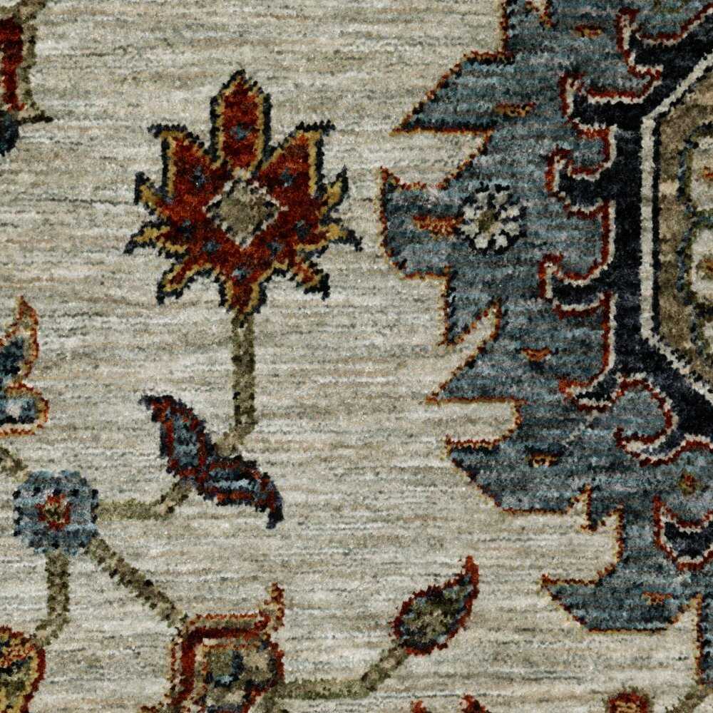 Oriental Weavers Aberdeen 751W1 Ivory Persian Polyester Indoor Area Rectangle Rug (SAK98521)