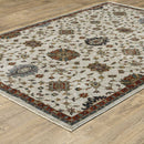 ORIENTAL WEAVERS Aberdeen 751W1 Ivory Persian Polyester Indoor Area Rectangle Rug (SAK98521)