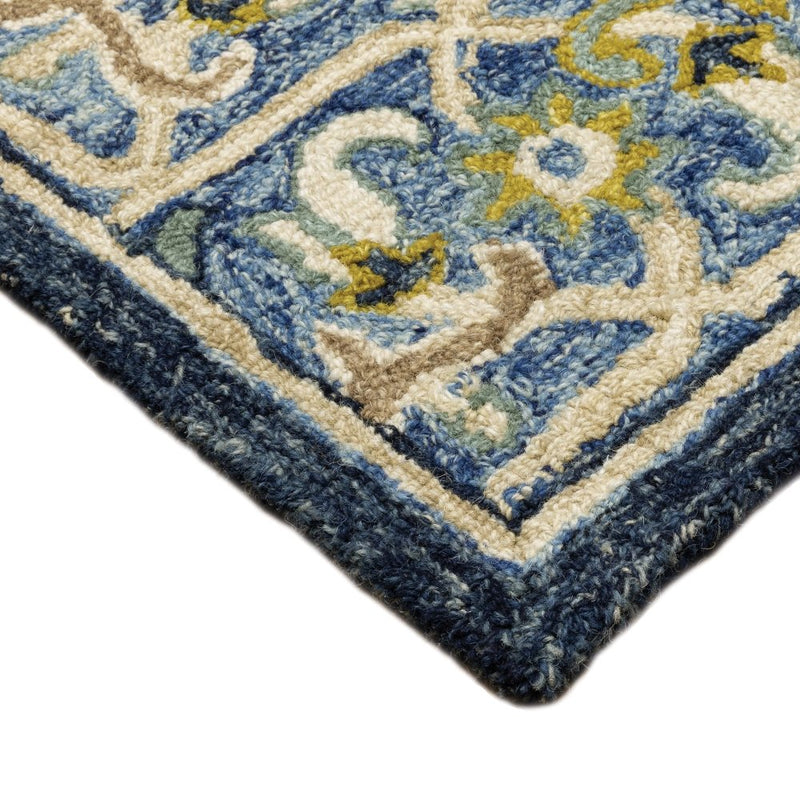 ORIENTAL WEAVERS Alfresco 28405 Traditional Oriental Wool Indoor Area Rectangle Rug In Navy (SAK30174)