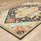ORIENTAL WEAVERS Alfresco 28408 Navy Vintage Medallion Wool Indoor Area Rectangle Rug (SAK41813)