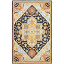 ORIENTAL WEAVERS Alfresco 28408 Navy Vintage Medallion Wool Indoor Area Rectangle Rug (SAK41813)