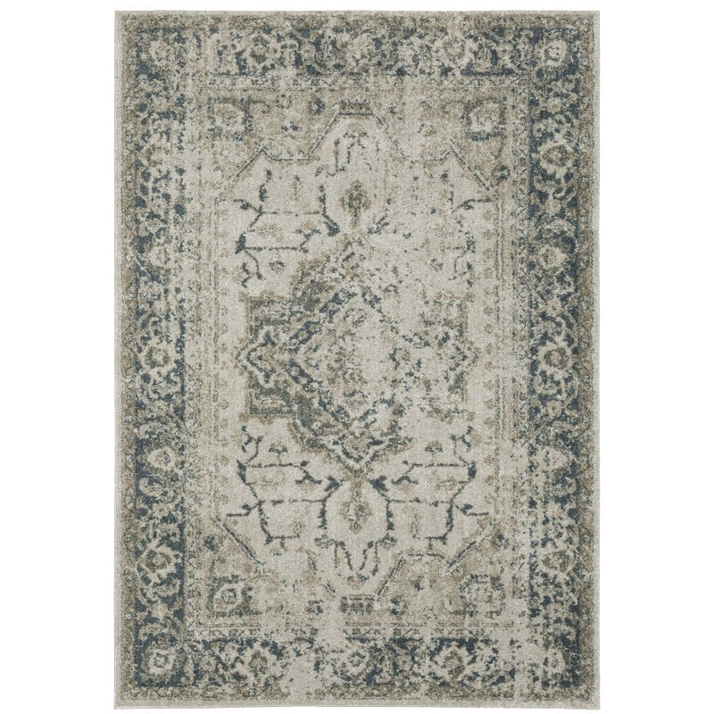 ORIENTAL WEAVERS Alton 002W9 Gray Vintage Medallion Polyester Indoor Area Rectangle Rug (SAK15632)