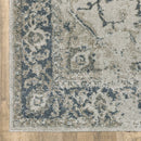 ORIENTAL WEAVERS Alton 002W9 Gray Vintage Medallion Polyester Indoor Area Rectangle Rug (SAK15632)