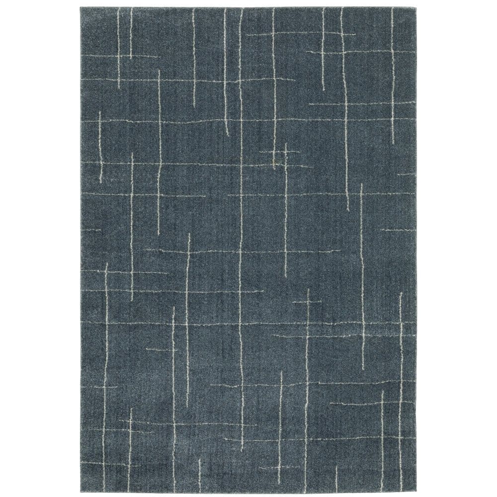 Oriental Weavers Alton 040B9 Blue Modern Geometric Polyester Indoor Area Rectangle Rug (SAK71308)