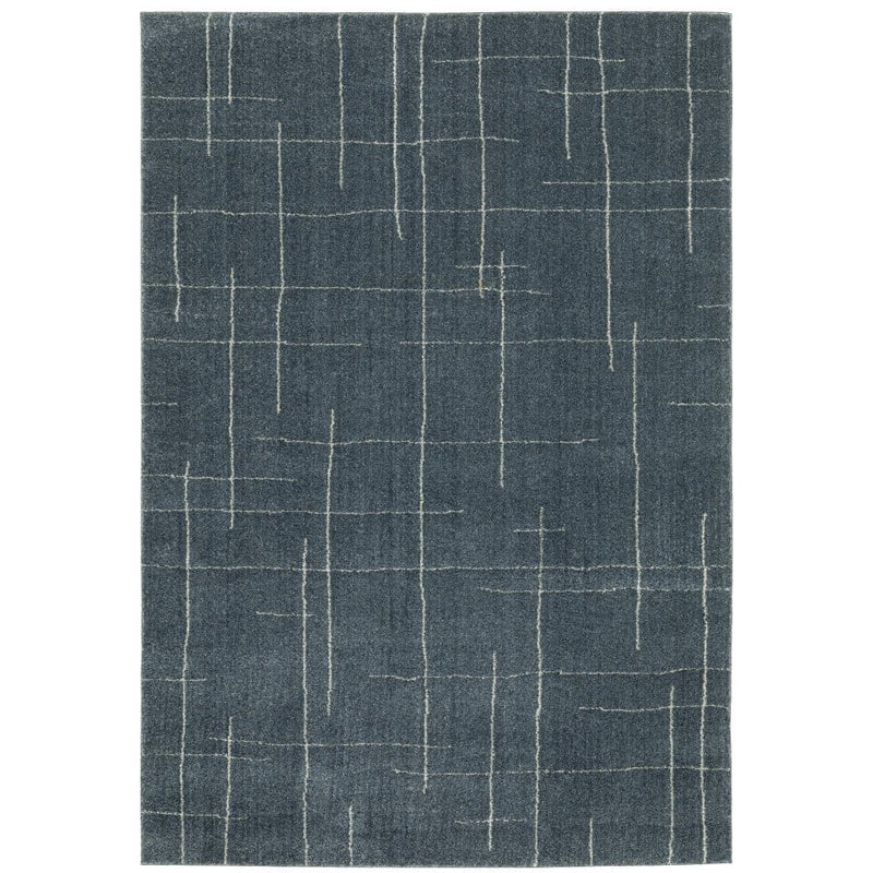 ORIENTAL WEAVERS Alton 040B9 Blue Modern Geometric Polyester Indoor Area Rectangle Rug (SAK71308)