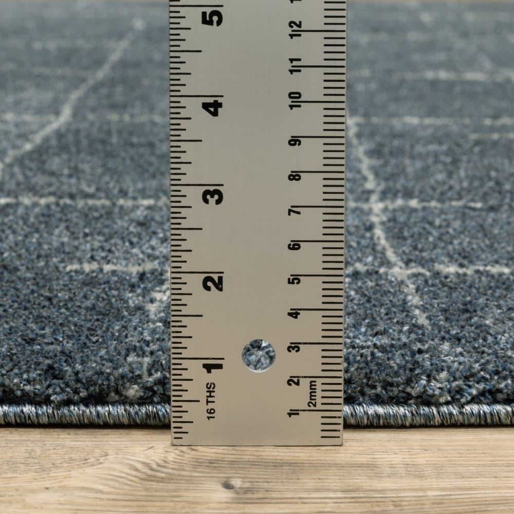 Oriental Weavers Alton 040B9 Blue Modern Geometric Polyester Indoor Area Rectangle Rug (SAK71308)
