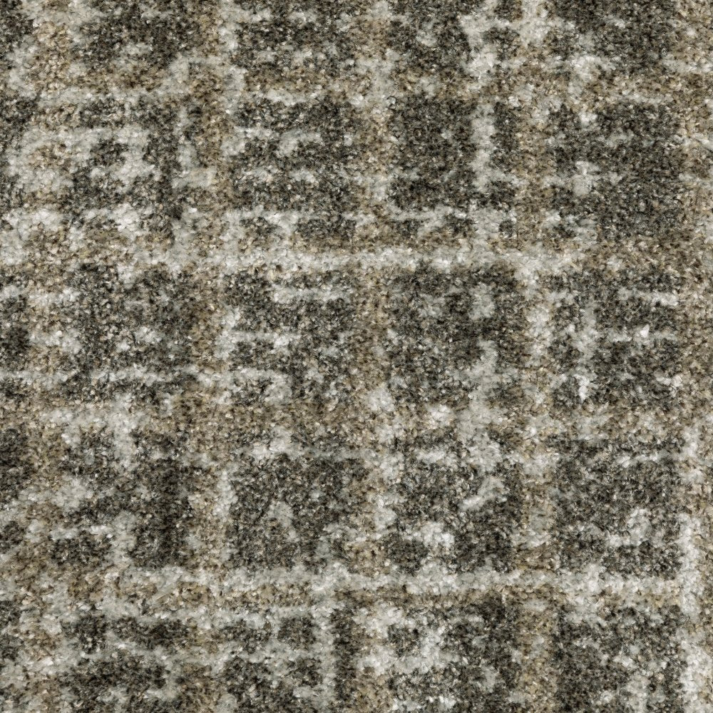 Oriental Weavers Alton 090N9 Grey Modern Plaid Polyester Indoor Area Rectangular Rug (SAK56191)