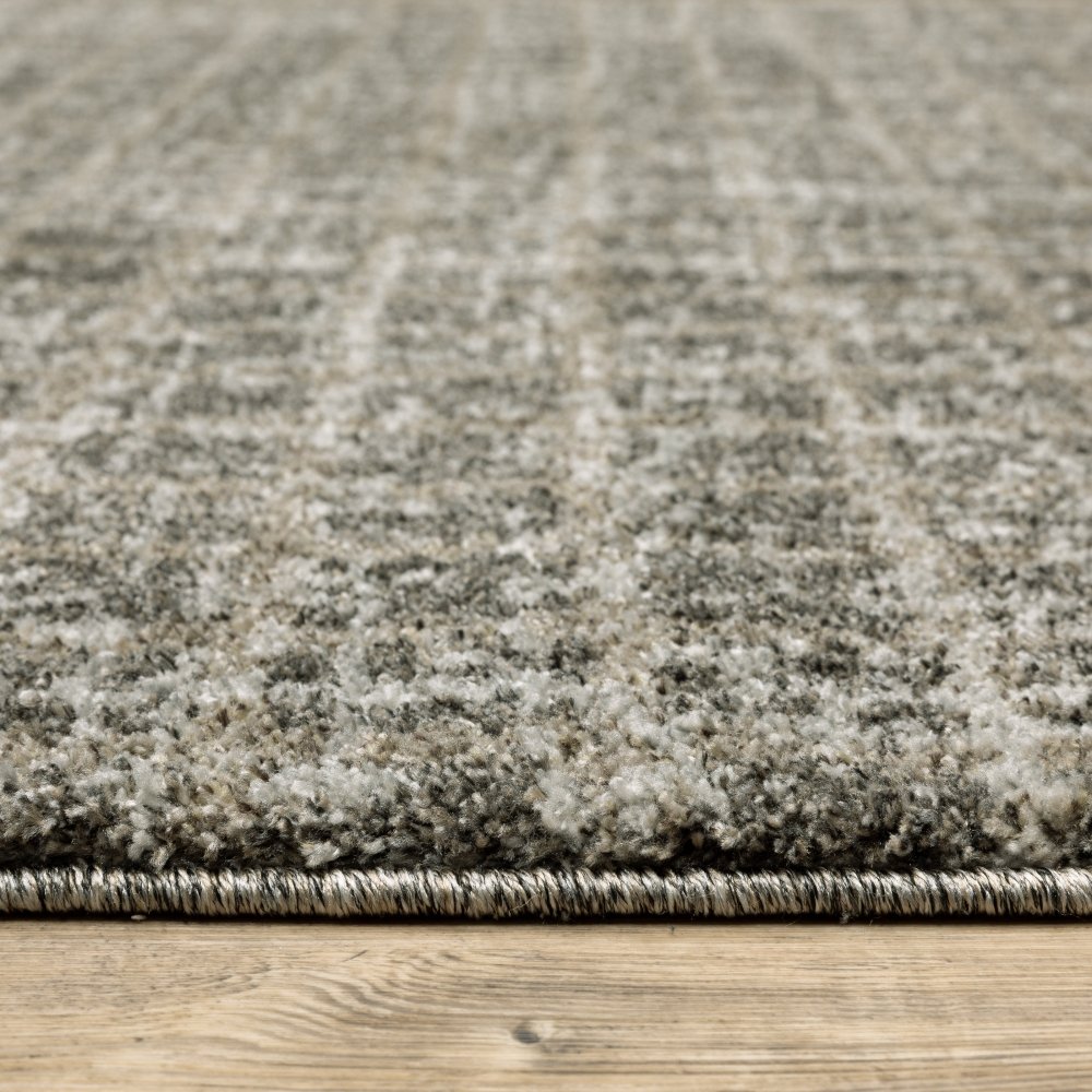 Oriental Weavers Alton 090N9 Grey Modern Plaid Polyester Indoor Area Rectangular Rug (SAK56191)