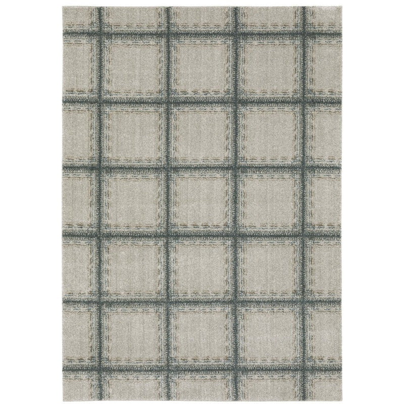 ORIENTAL WEAVERS Alton 092E9 Grey Modern Block Polyester Indoor Area Rectangular Rug (SAK13578)