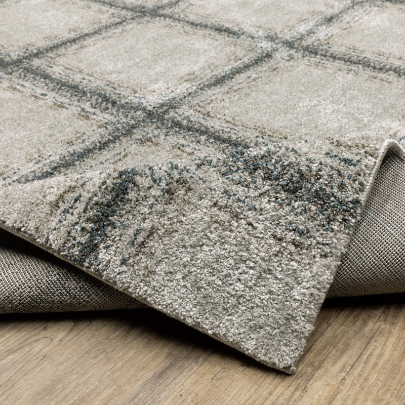 ORIENTAL WEAVERS Alton 092E9 Grey Modern Block Polyester Indoor Area Rectangular Rug (SAK13578)