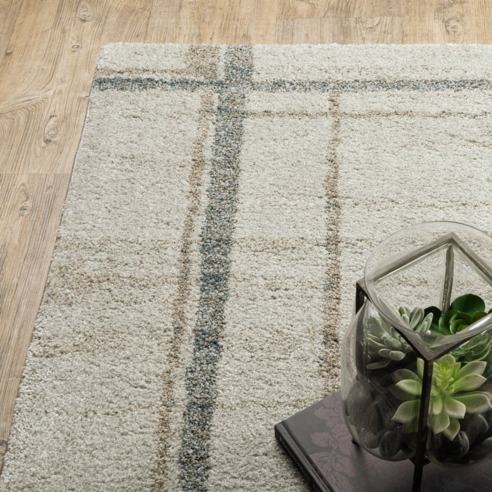 Oriental Weavers Alton 501Z9 Grey Contemporary Block Polyester Indoor Area Rug (SAK71410)