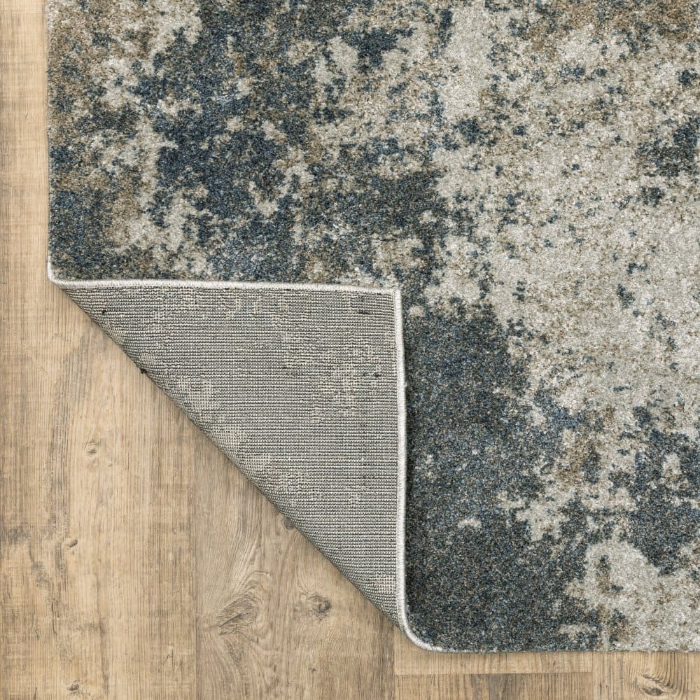 Oriental Weavers Alton 531L9 Teal Modern Abstract Polyester Indoor Area Rug (SAK63812)