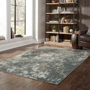 ORIENTAL WEAVERS Alton 531L9 Teal Modern Abstract Polyester Indoor Area Rug (SAK63812)