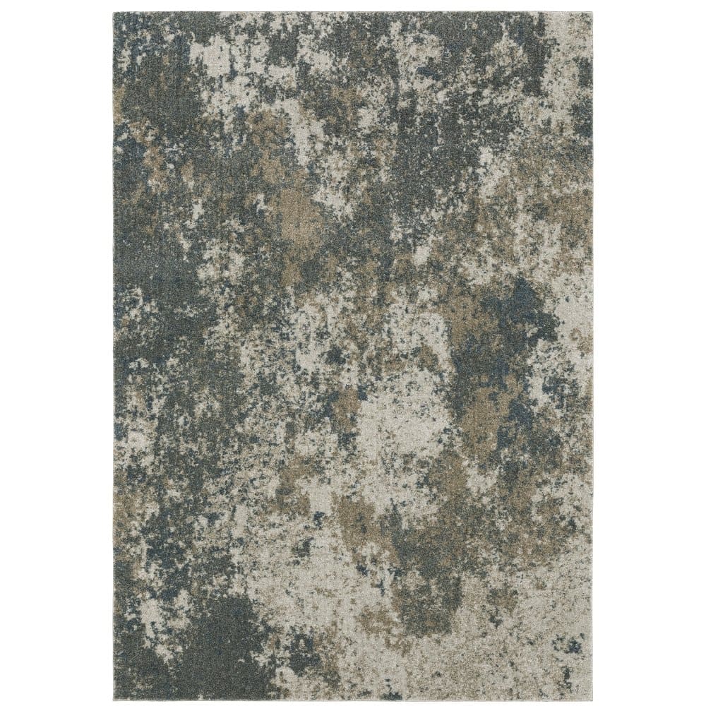 Oriental Weavers Alton 531L9 Teal Modern Abstract Polyester Indoor Area Rug (SAK63812)