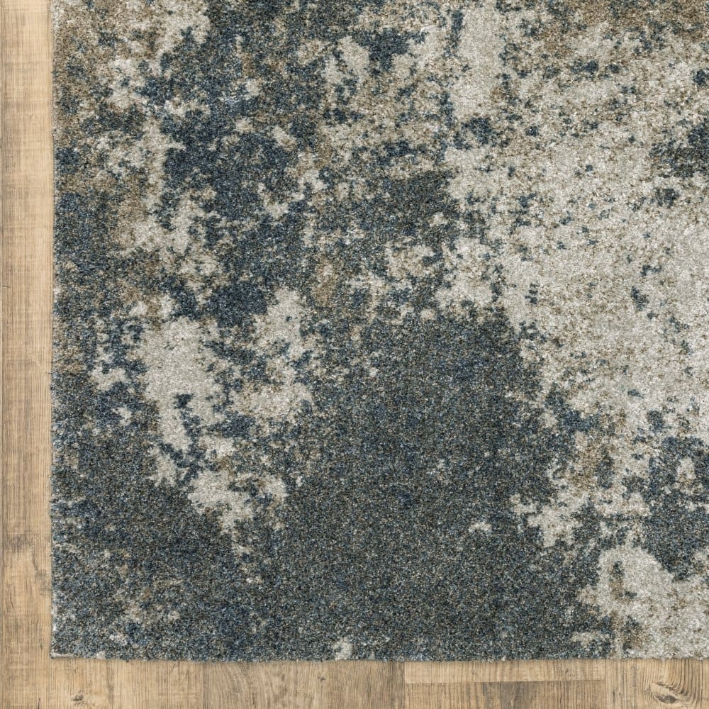 Oriental Weavers Alton 531L9 Teal Modern Abstract Polyester Indoor Area Rug (SAK63812)