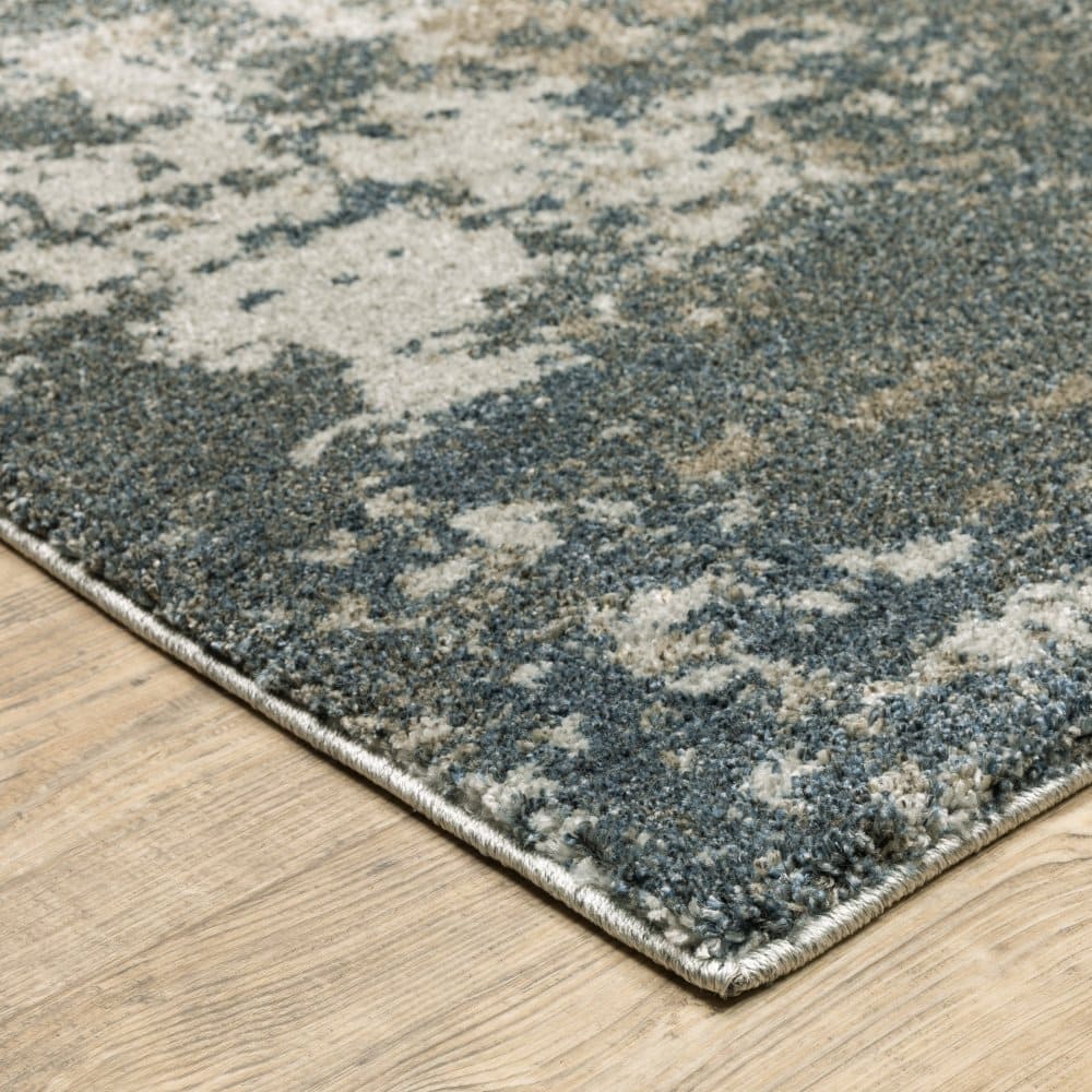 Oriental Weavers Alton 531L9 Teal Modern Abstract Polyester Indoor Area Rug (SAK63812)