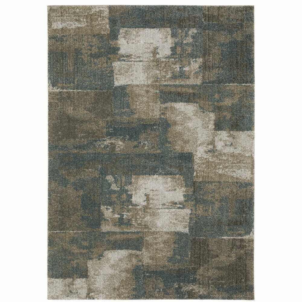 Oriental Weavers Alton 532B9 Teal Modern Global Polyester Indoor Area Rug (SAK65813)