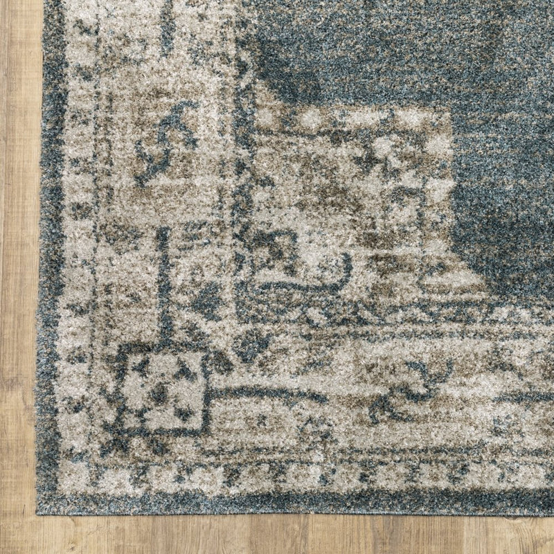 ORIENTAL WEAVERS Alton 5501B Blue Traditional Persian Polyester Indoor Area Rectangle Rug (SAK74128)