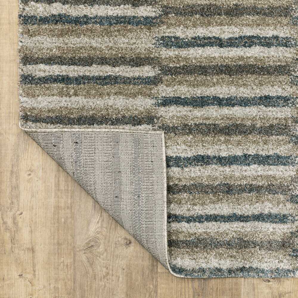 Oriental Weavers Alton 5502D Teal Industrial Geometric Polyester Indoor Area Rug (SAK56301)
