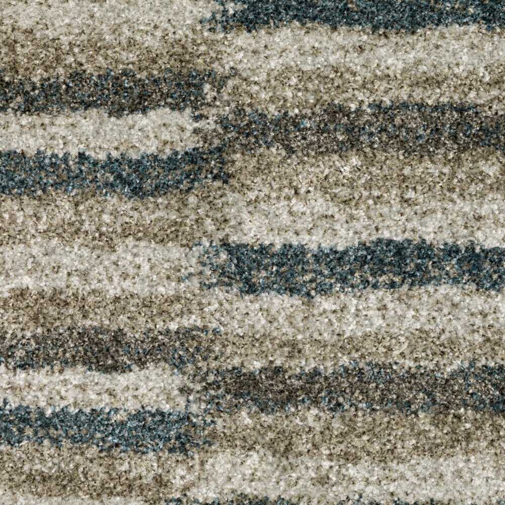Oriental Weavers Alton 5502D Teal Industrial Geometric Polyester Indoor Area Rug (SAK56301)