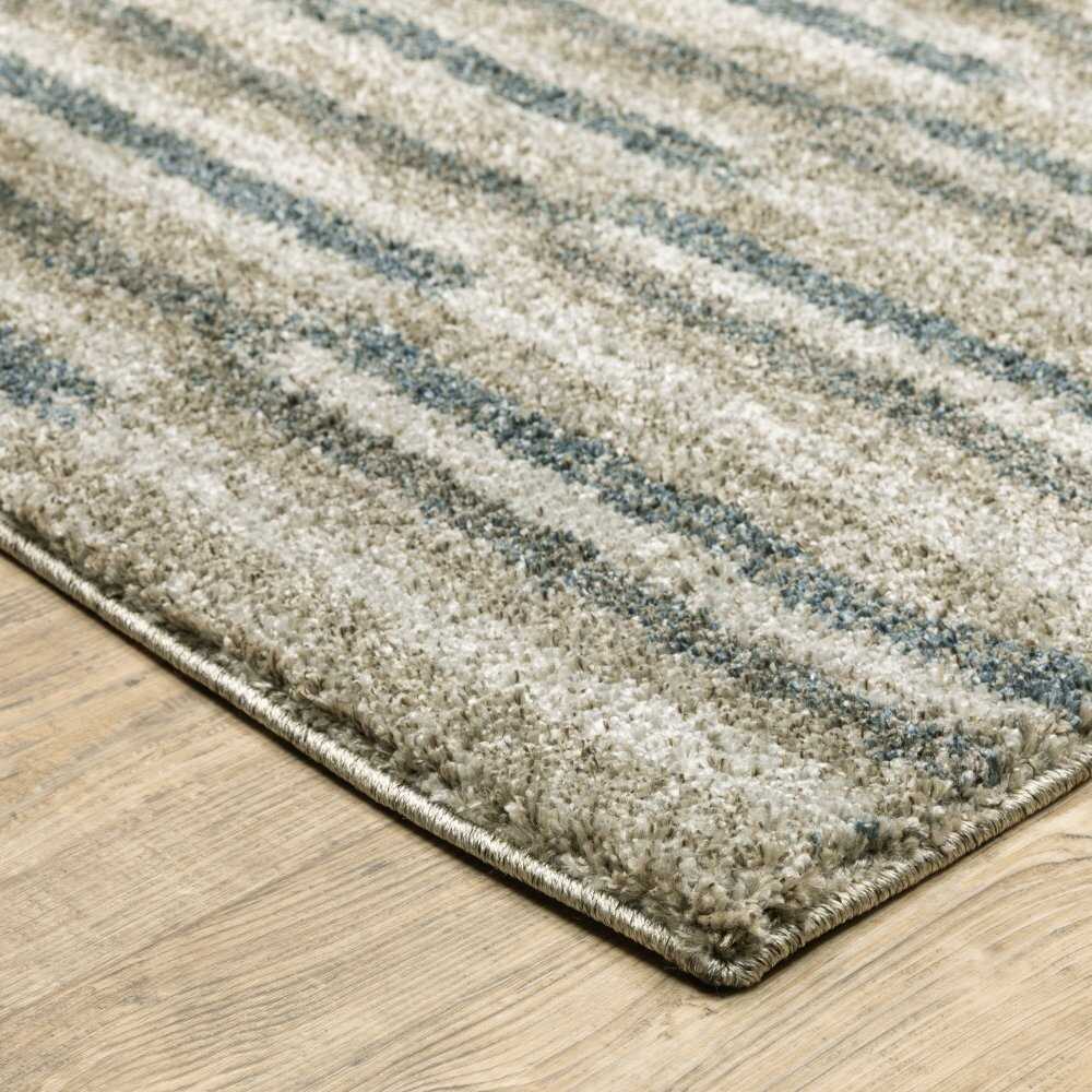 Oriental Weavers Alton 5502D Teal Industrial Geometric Polyester Indoor Area Rug (SAK56301)