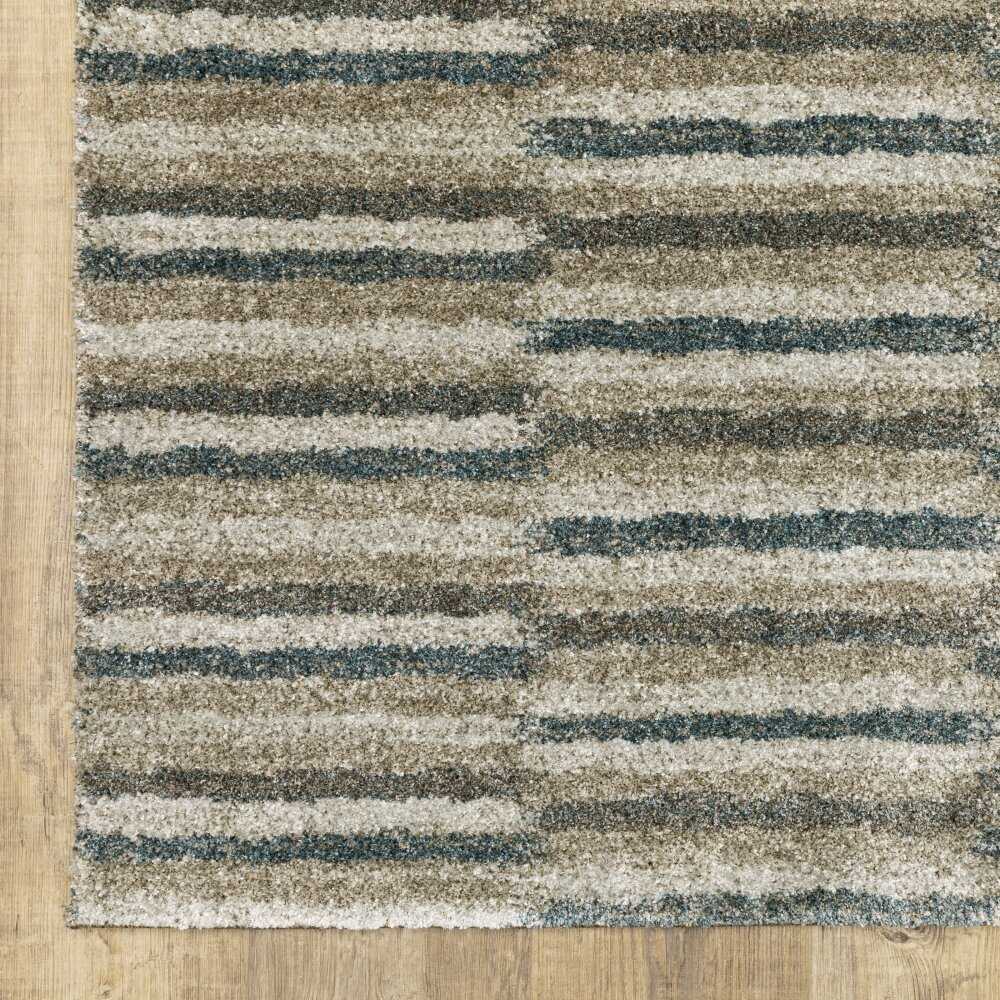 Oriental Weavers Alton 5502D Teal Industrial Geometric Polyester Indoor Area Rug (SAK56301)