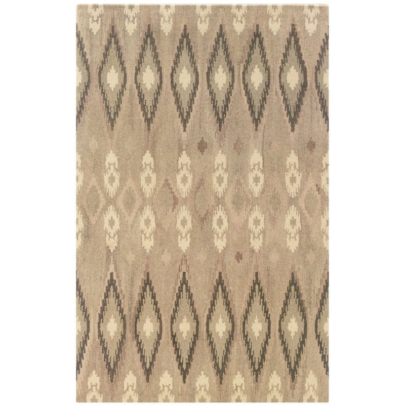 ORIENTAL WEAVERS Anastasia 68001 Beige Bohemian Abstract Wool Indoor Area Rectangle Rug (SAK39015)