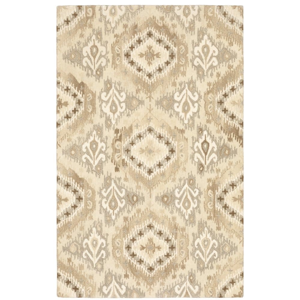 Oriental Weavers Anastasia 68003 Beige Scandinavian Abstract Wool Indoor Area Rectangle Rug (SAK89107)