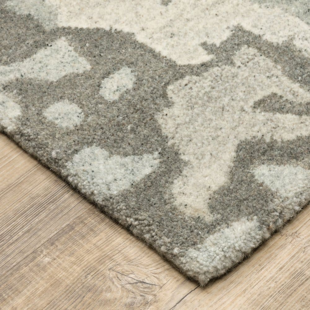 Oriental Weavers Anastasia 68006 Grey Modern and Contemporary Wool Indoor Area Rectangle Rug (SAK56321)
