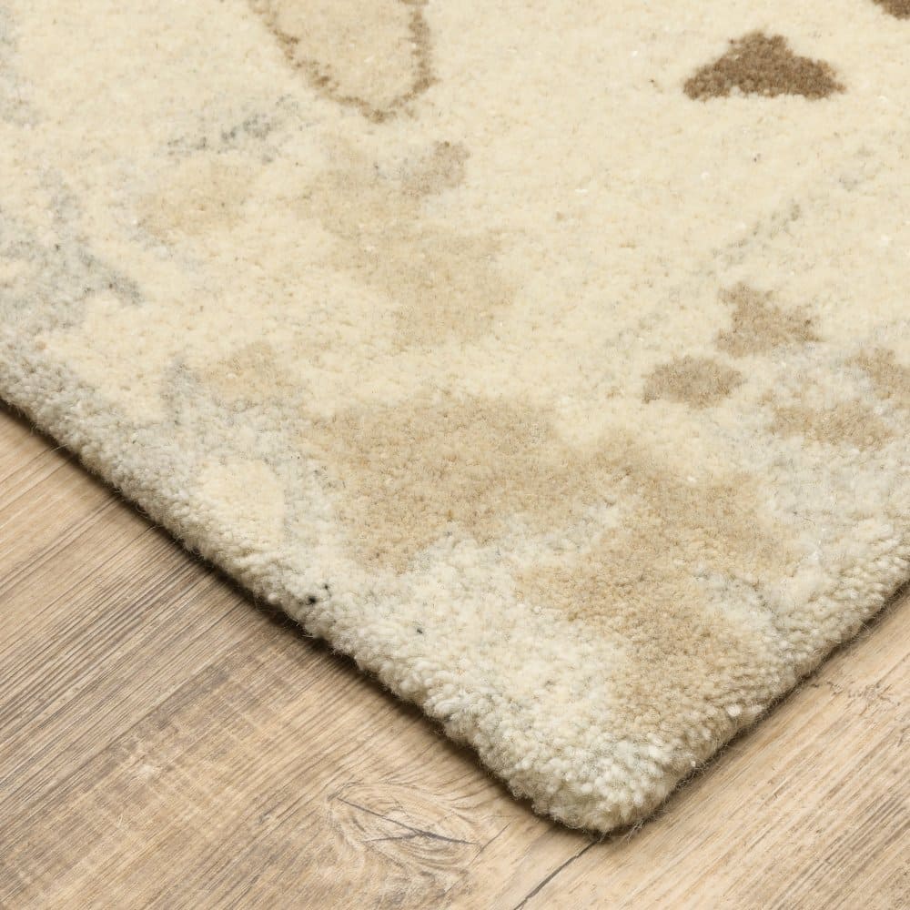 Oriental Weavers Anastasia 68009 Beige Contemporary Abstract Wool Indoor Area Rectangle Rug (SAK15753)