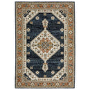 ORIENTAL WEAVERS Andorra 2281E Blue Bohemian Medallion Nylon Indoor Area Rectangle Rug (SAK17309)