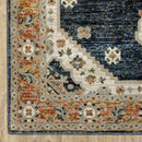 ORIENTAL WEAVERS Andorra 2281E Blue Bohemian Medallion Nylon Indoor Area Rectangle Rug (SAK17309)