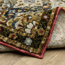 ORIENTAL WEAVERS Andorra 2408A Red Traditional Panel Nylon Indoor Area Rectangle Rug (SAK98322)