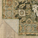 ORIENTAL WEAVERS Andorra 2417B Green Traditional Oriental Nylon Indoor Area Rectangle Rug (SAK52106)