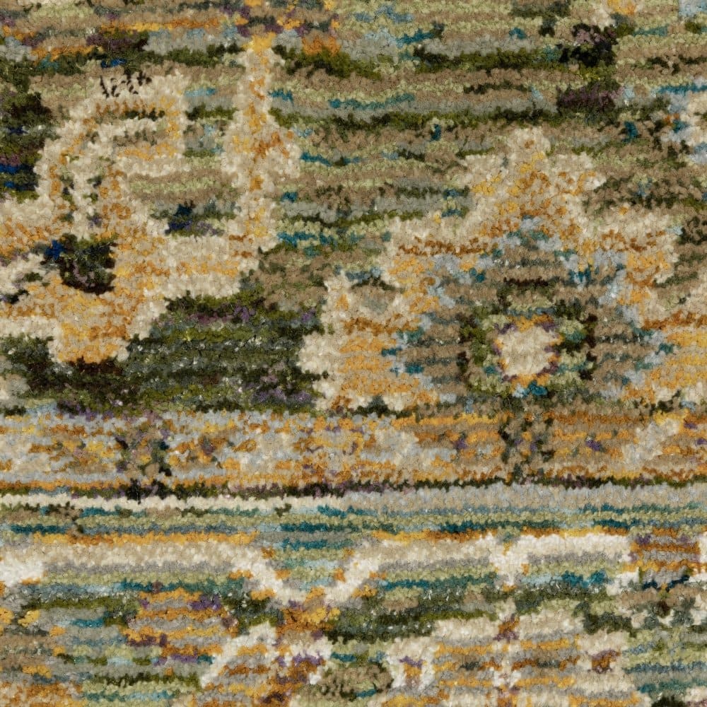 Oriental Weavers Andorra 2417B Green Traditional Oriental Nylon Indoor Area Rectangle Rug (SAK52106)