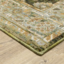 ORIENTAL WEAVERS Andorra 2417B Green Traditional Oriental Nylon Indoor Area Rectangle Rug (SAK52106)