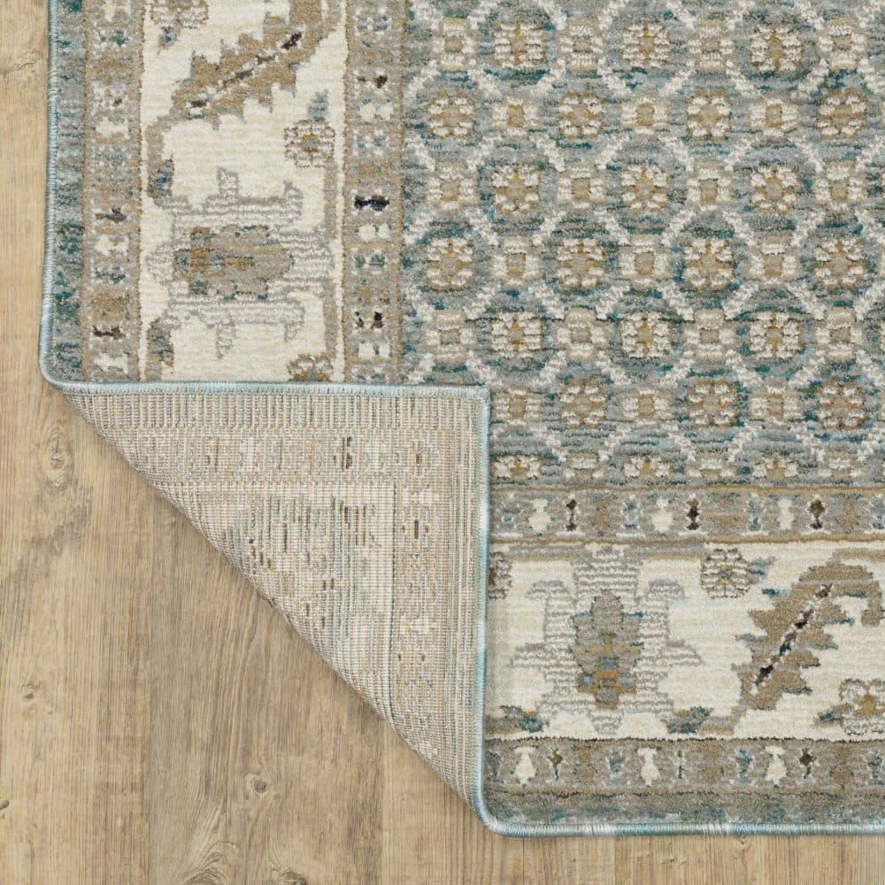 Oriental Weavers Andorra 2429A Blue Traditional Oriental Nylon Indoor Area Rectangle Rug (SAK32569)