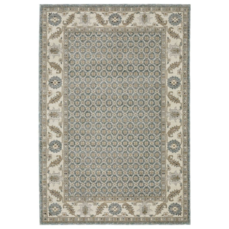 ORIENTAL WEAVERS Andorra 2429A Blue Traditional Oriental Nylon Indoor Area Rectangle Rug (SAK32569)