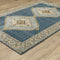 ORIENTAL WEAVERS Andorra 2430A Blue Traditional Medallion Nylon Indoor Area Rectangle Rug (SAK98765)