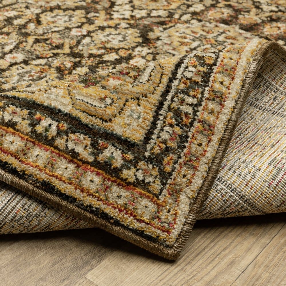 Oriental Weavers Andorra 2431A Brown Traditional Oriental Nylon Indoor Area Rectangle Rug (SAK54276)