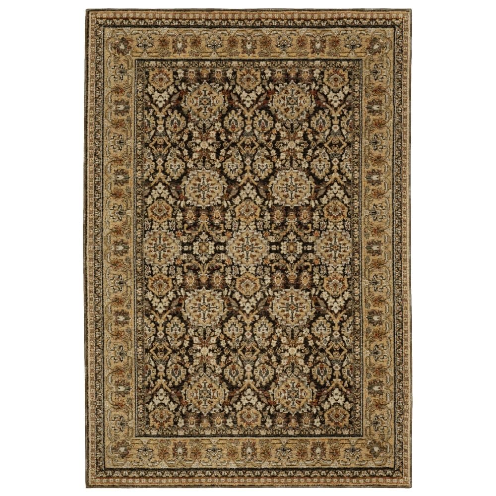 Oriental Weavers Andorra 2431A Brown Traditional Oriental Nylon Indoor Area Rectangle Rug (SAK54276)