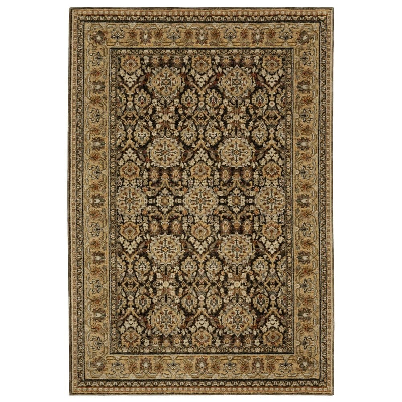 ORIENTAL WEAVERS Andorra 2431A Brown Traditional Oriental Nylon Indoor Area Rectangle Rug (SAK54276)