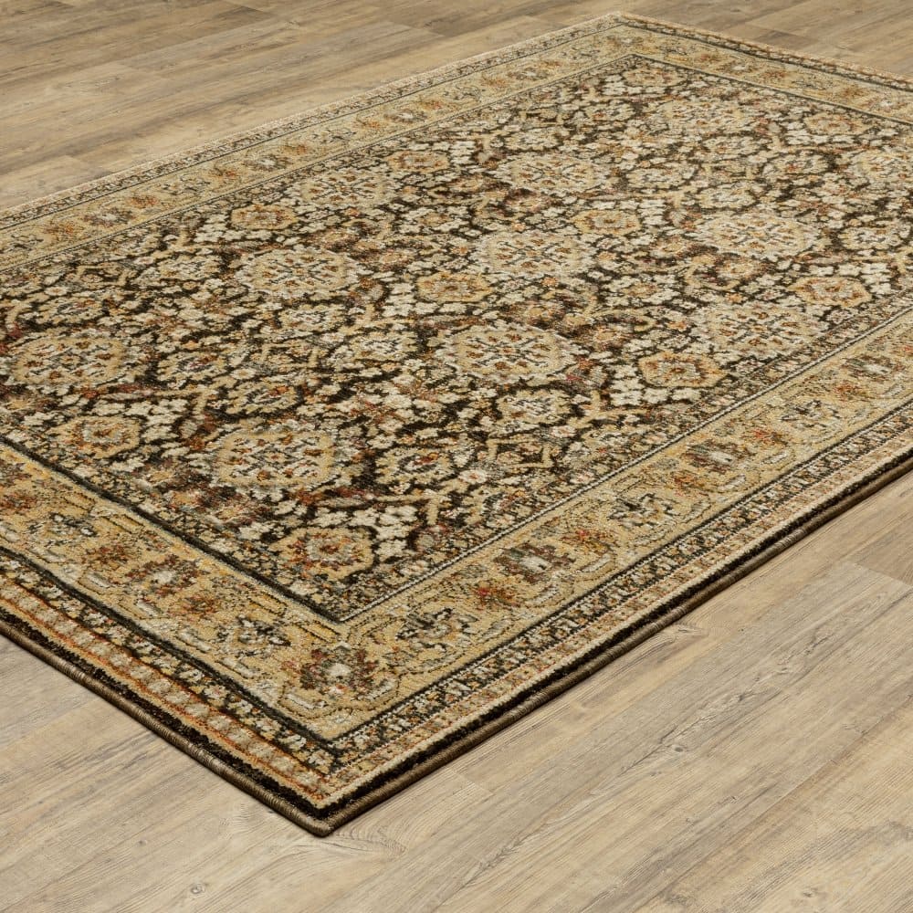 Oriental Weavers Andorra 2431A Brown Traditional Oriental Nylon Indoor Area Rectangle Rug (SAK54276)