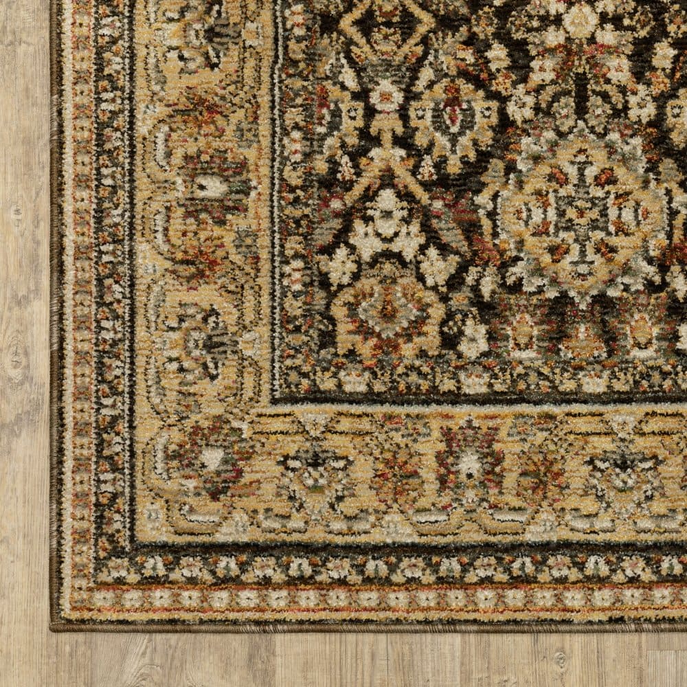 Oriental Weavers Andorra 2431A Brown Traditional Oriental Nylon Indoor Area Rectangle Rug (SAK54276)
