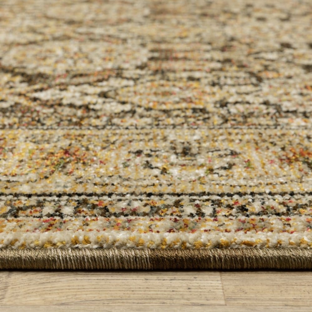 Oriental Weavers Andorra 2431A Brown Traditional Oriental Nylon Indoor Area Rectangle Rug (SAK54276)